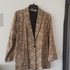 Kensington Square leopard print jacket